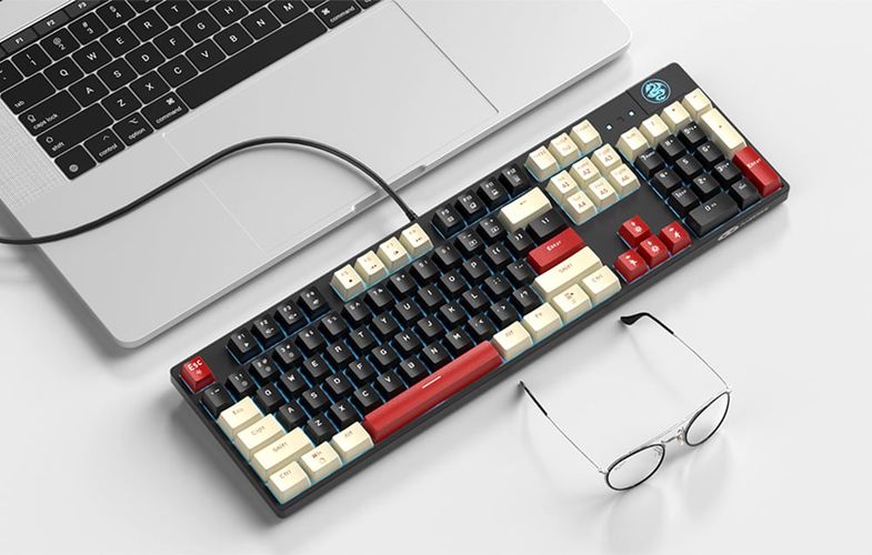 MageGee MK-ARMOR wired keyboard (black), MageGee MK-ARMOR C B Blue