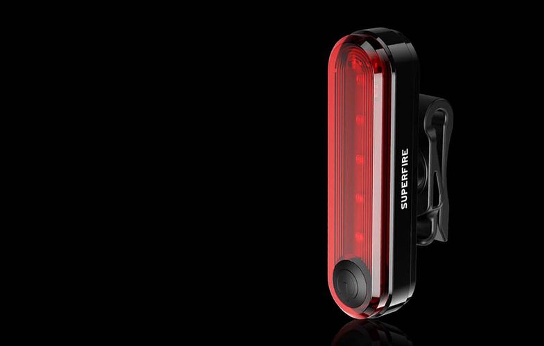 Superfire BTL01 rear bike light, USB, 230mAh, Superfire BTL01