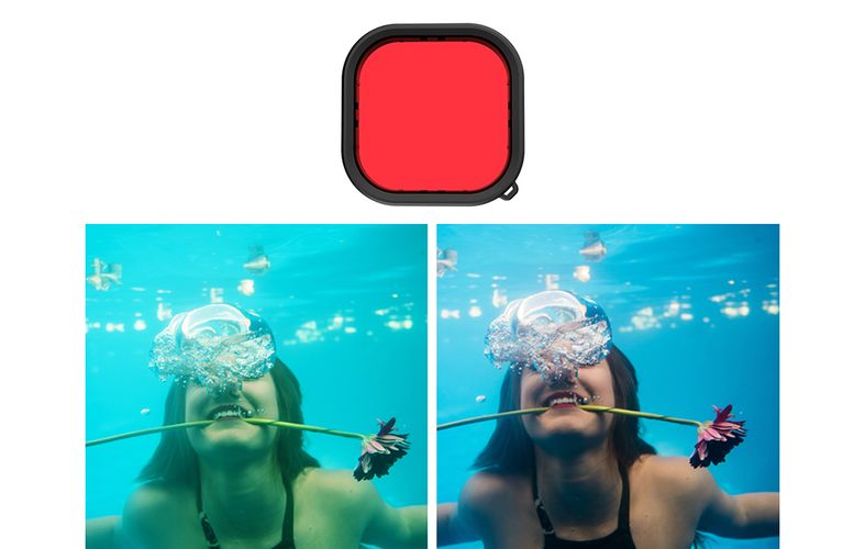 Lens waterproof filter Telesin for GoPro Hero 9 / Hero 10 / Hero 11/  Hero 12 (GP-FLT-905), Telesin GP-FLT-905