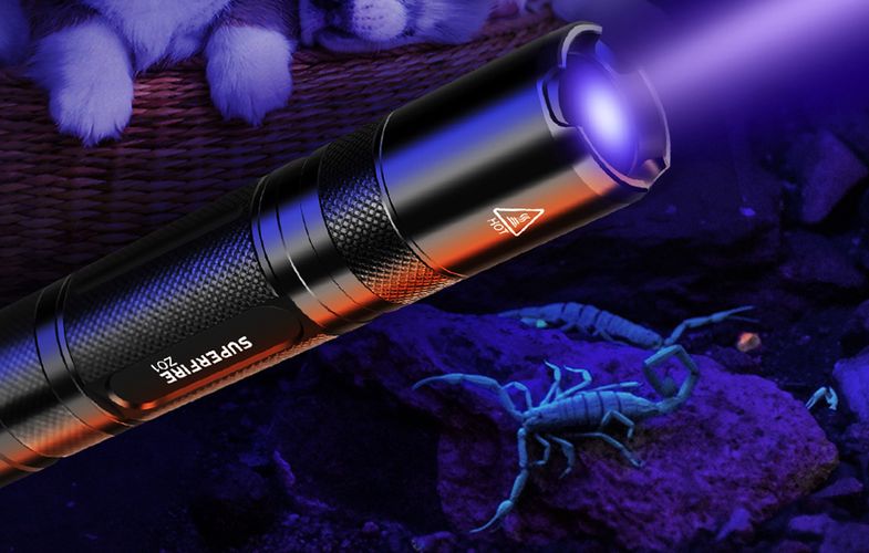 UV Flashlight Superfire Z01, 365NM, USB, Superfire Z01