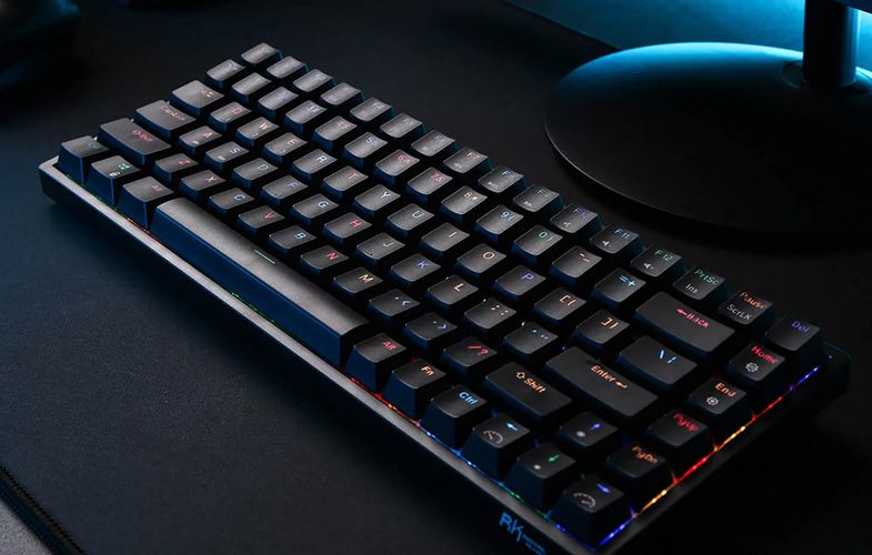 Wireless mechanical keyboard Royal Kludge RK84 RGB, Brown switch (black), Royal Kludge RK84 brown switch