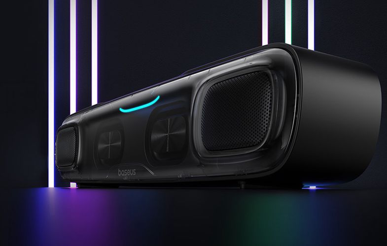 Mini Soundbar Baseus AeQur DS10 with battery (black), Baseus A20054402111-01