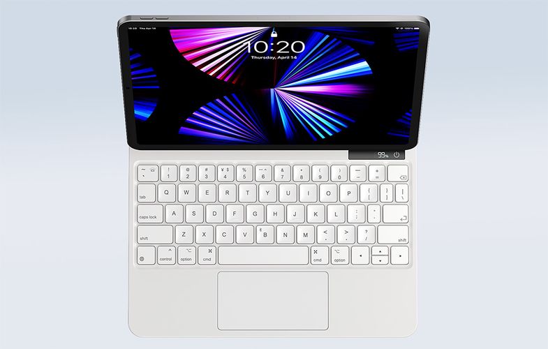 Case with keyboard for iPad Baseus Brilliance PRO 10, 10.9" (white), Baseus ARJK020002