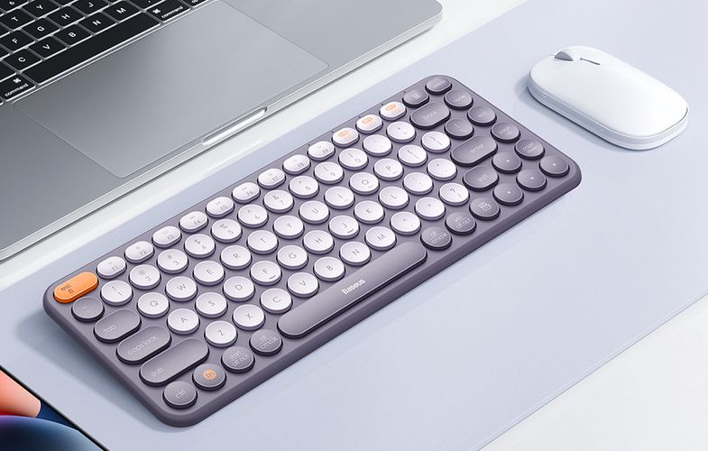 Baseus K01A Wireless Tri-Mode Keyboard Frosted Gray, Baseus B00955503833-00