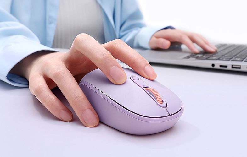 Wireless mouse Baseus F01B Tri-mode 2.4G BT 5.0 1600 DPI (purple), Baseus B01055503513-00