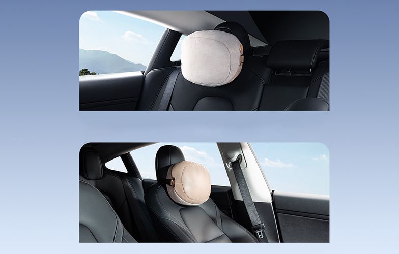 Double sided Car Headrest Mounted Pillow Baseus Comfort Ride (grey), Baseus C20036403831-01