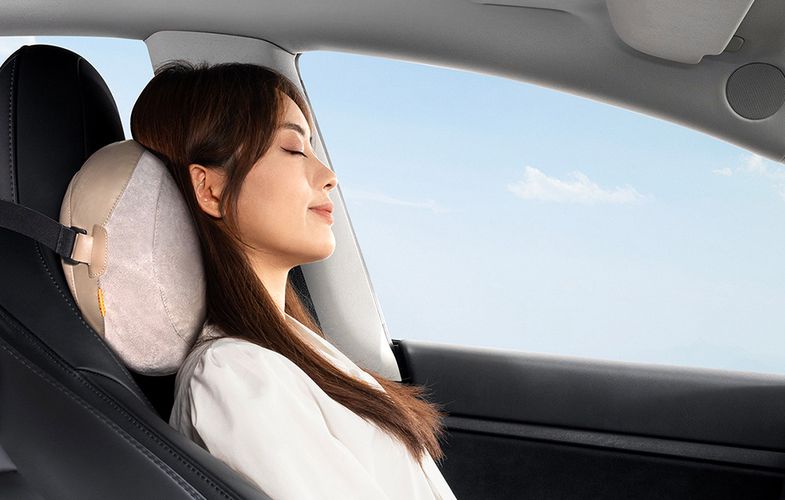 Double sided Car Headrest Mounted Pillow Baseus Comfort Ride (grey), Baseus C20036403831-01