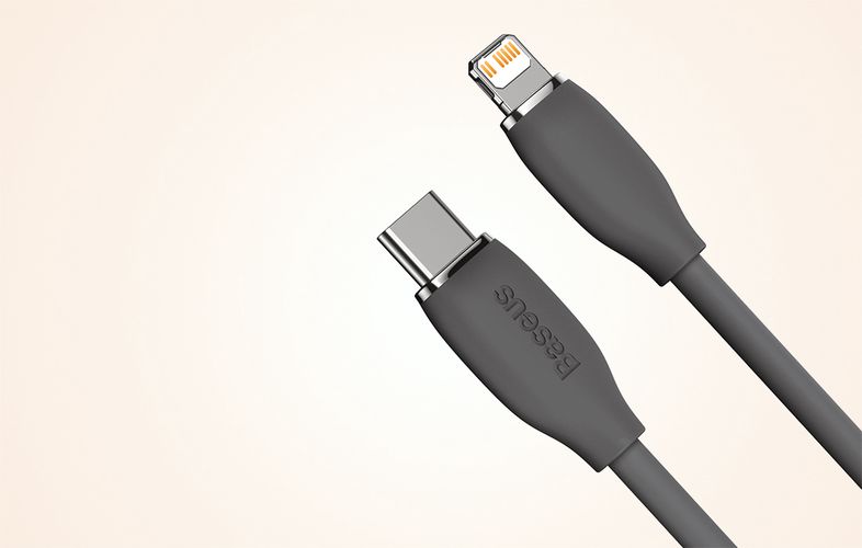 Baseus Jelly  cable USB-C to Lightning, 20W, 1,2m (black), Baseus CAGD020001