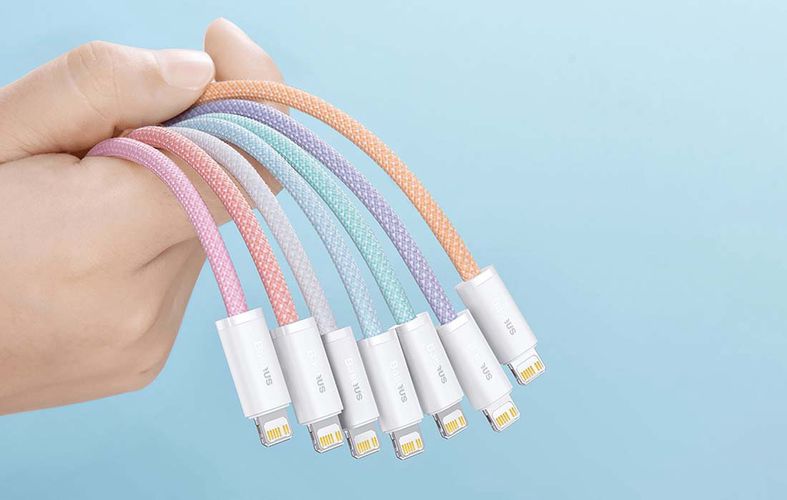 USB-C cable for Lightning Baseus Dynamic Series, 20W, 2m (purple), Baseus CALD000105