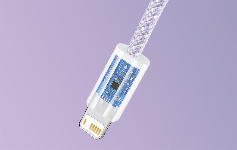 Baseus Dynamic cable USB to Lightning, 2.4A, 2m (Purple), Baseus CALD000505