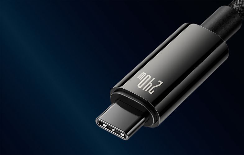 USB-C to USB-C cable Baseus Tungsten Gold 240W 2 m (black), Baseus CAWJ040101