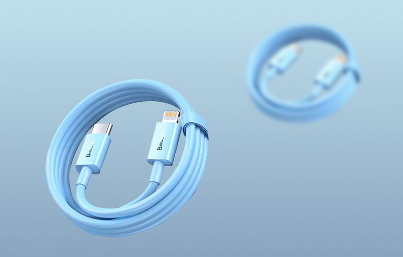 USB-C to Lightning cable Baseus ,PD 20W 1m (blue), Baseus CAYS001903