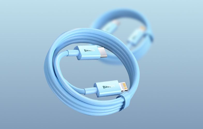 USB-C to Lightning cable Baseus ,PD 20W 1m (blue), Baseus CAYS001903