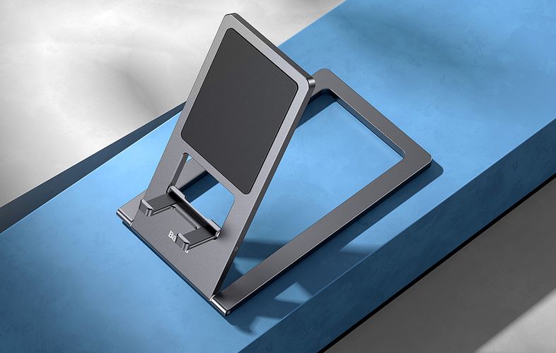 Rails Phone Ring Stand/Holder Grey, Baseus LUKP000013