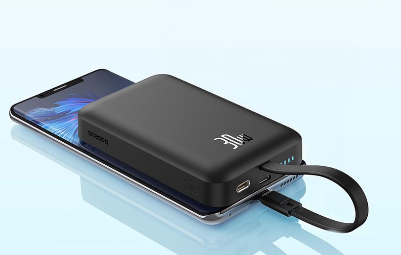 Powerbank Baseus Magnetic Mini 10000mAh, USB-C 30W MagSafe (black), Baseus P1002210B113-00
