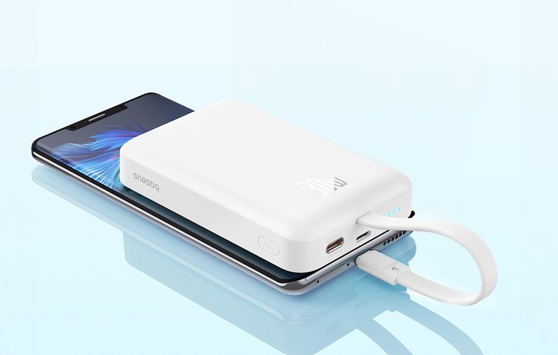 Powerbank Baseus Magnetic Mini 10000mAh, USB-C 30W MagSafe (white), Baseus P1002210B223-00