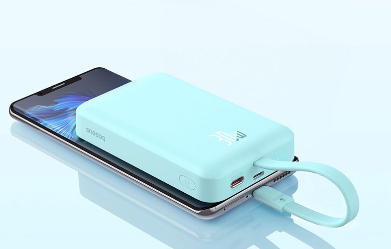 Powerbank Baseus Magnetic Mini 10000mAh, USB-C 30W MagSafe (blue), Baseus P1002210B333-00