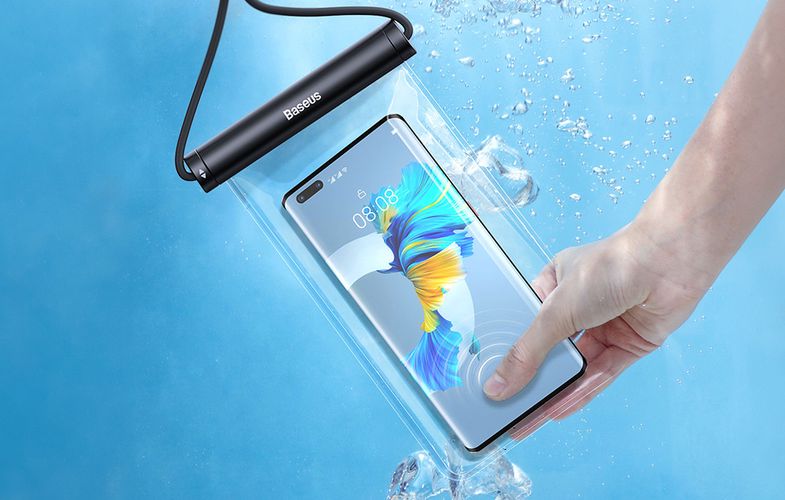 Waterproof phone case Baseus AquaGlide with Cylindrical Slide Lock (black), Baseus P60263701113-00