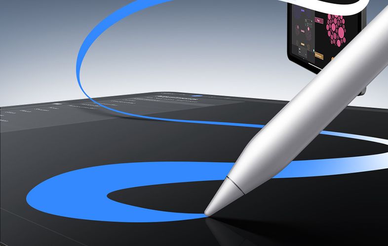 Active, multifunctional stylus Baseus Smooth Writing Series with wireless charging, USB-C (White), Baseus P80015807213-00