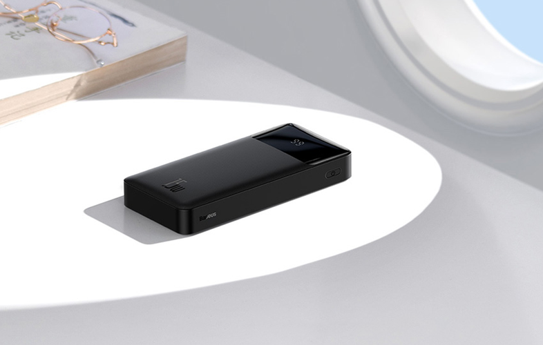 LiPo išorinis akumuliatorius (Powerbank) 10000mAh 15W 5V 3A 2xUSB + USB C Bipow juodas BASEUS PPBD050001 6932172618193