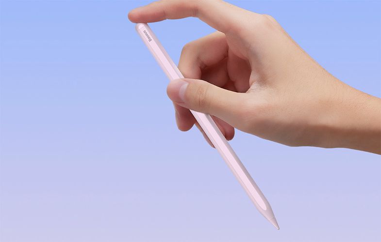 Wireless charging stylus for phone / tablet Baseus Smooth Writing (pink), Baseus SXBC060104