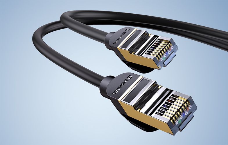 Baseus Ethernet RJ45, 10Gbps, 1.5m network cable (black), Baseus WKJS010201