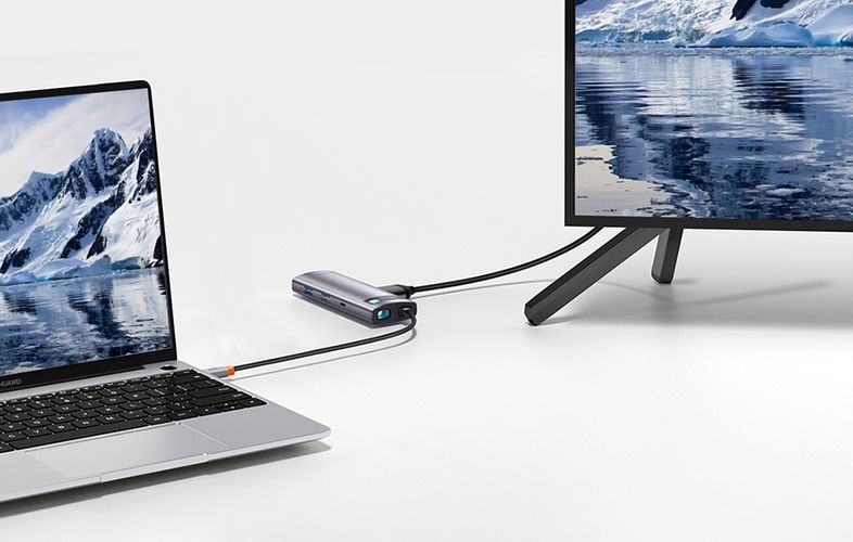 Baseus Hub Adapter 7in1 USB-C to 2x USB 3.0 + HDMI + USB-C PD, Baseus WKWG020113