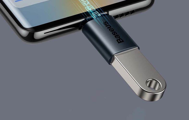 Baseus Ingenuity USB-C to USB-A adapter OTG (blue), Baseus ZJJQ000003