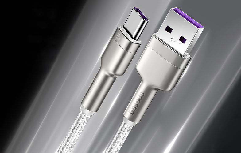 USB cable for USB-C Baseus Cafule, 66W, 2m (white), Baseus CAKF000202