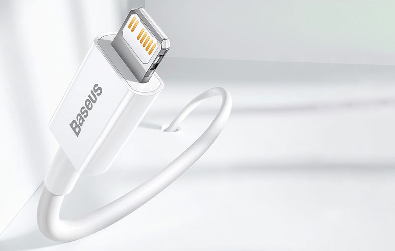 Baseus Superior Series Cable USB-C to Lightning, 20W, PD, 2m (white), Baseus CATLYS-C02