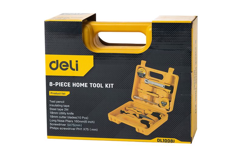 Household Tool Set 8 pcs Deli Tools EDL1008J, Deli Tools EDL1008J