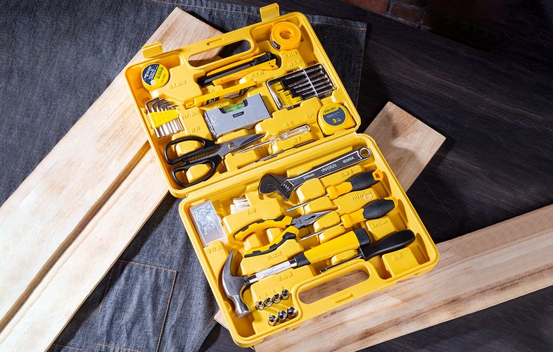 Household Tool Set 38 pcs Deli Tools EDL1038J, Deli Tools EDL1038J