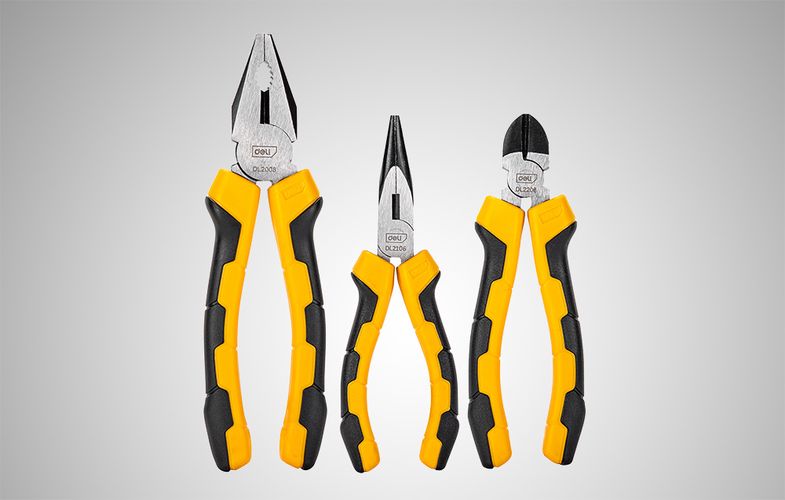 Universal pliers set Deli Tools EDL2008-3, 3 pcs, Deli Tools EDL2008-3