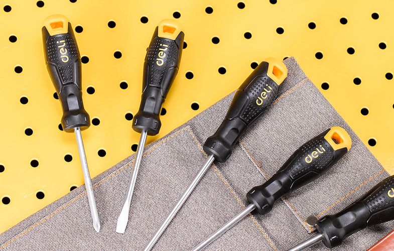 Screwdriver set Deli Tools EDL620006, with magnet, 6 pieces, Deli Tools EDL620006