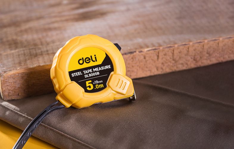 Steel Measuring Tape 5m/19mm Deli Tools EDL9005B (yellow), Deli Tools EDL9005B