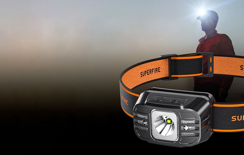 Headlamp Superfire HL75-X, 220lm, USB, Superfire HL75-X