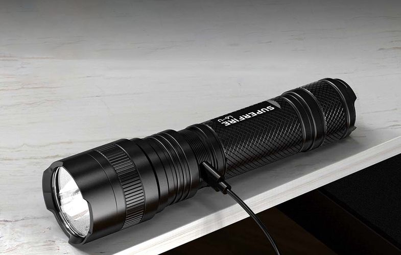 Flashlight Superfire L6-U, 1480lm, USB-C, Superfire L6-U