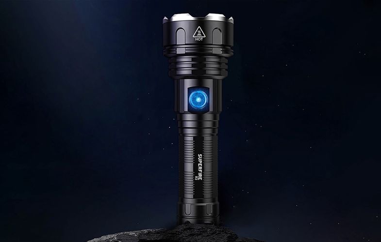 Superfire flashlight R3 P90, 2000lm, USB, Superfire R3 P90