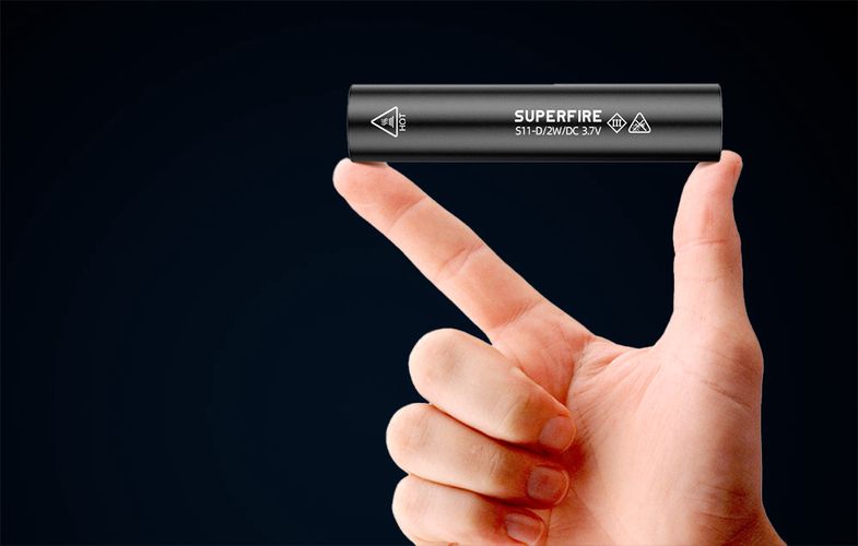 Flashlight Superfire S11-D, 135lm, USB, Superfire S11-D