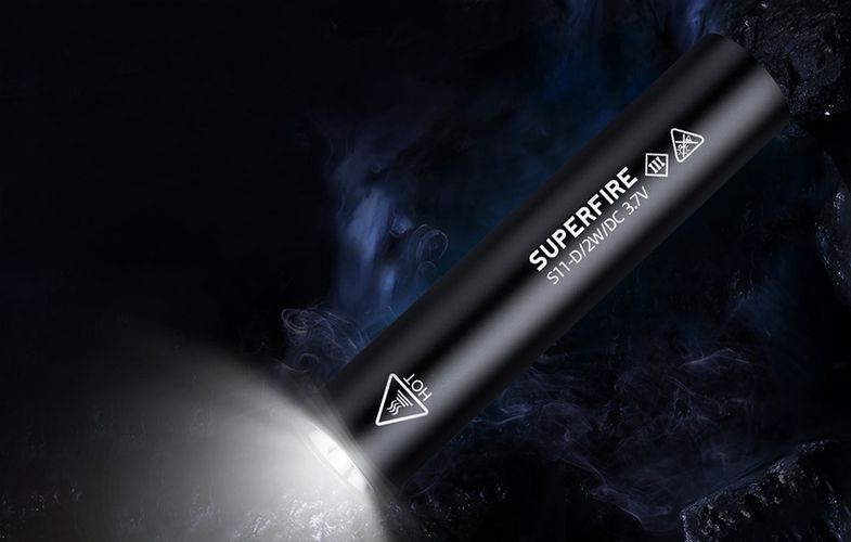 Flashlight Superfire S11-D, 135lm, USB, Superfire S11-D