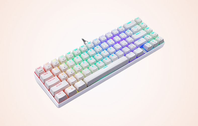 Mechanical gaming keyboard Motospeed CK67 RGB (white), Motospeed CK67-WhiteRed