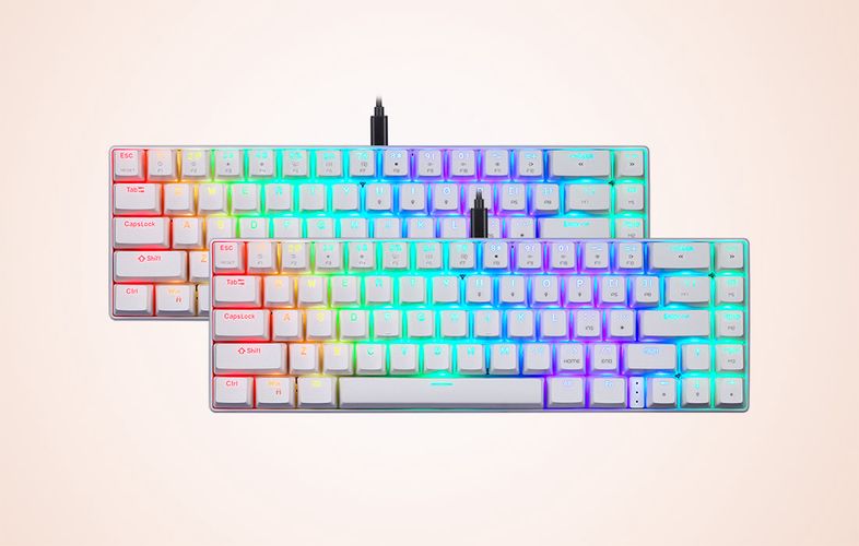 Mechanical gaming keyboard Motospeed CK67 RGB (white), Motospeed CK67-WhiteRed