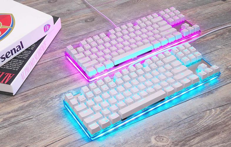 Mechanical gaming keyboard Motospeed K87S RGB (white), Motospeed K87S-Red