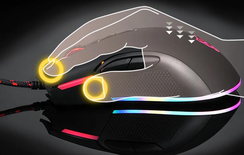 MMotospeed V70 Wired Gaming Mouse Black, Motospeed V70 black