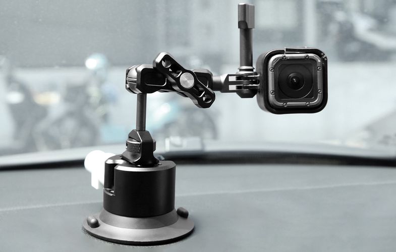 Glass car holder with Pump Suction Puluz for GOPRO Hero, DJI Osmo Action PU845B, Puluz PU845B