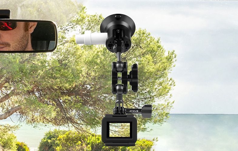 Glass car holder with Pump Suction Puluz for GOPRO Hero, DJI Osmo Action PU845B, Puluz PU845B