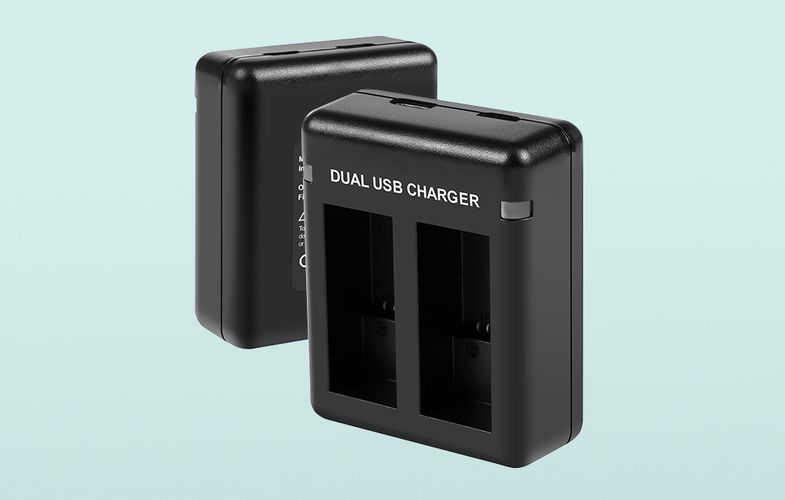 2-slot charger Puluz PU919B for GoPro Hero 9/10/11/12, Puluz PU919B