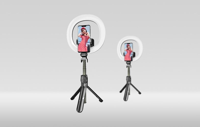 Selfie stick/ tripod Puluz with LED light ring, Puluz TBD0595696701A