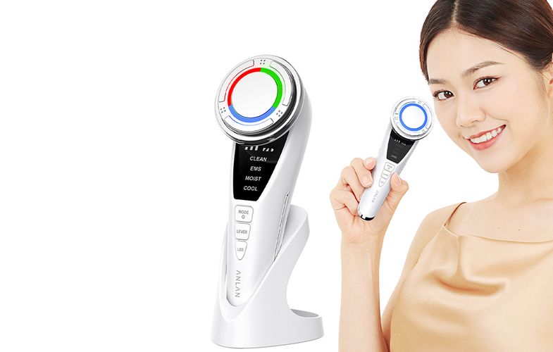 Ultrasonic facial massager with light therapy ANLAN 01-ADRY15-001, ANLAN 01-ADRY15-001