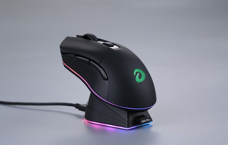 Wireless gaming mouse + charging dock Dareu EM901X 2.4G (black), Dareu TM224G08604R